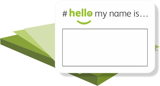 Hello My Name Is Labels - ideal for NHS and care homes.