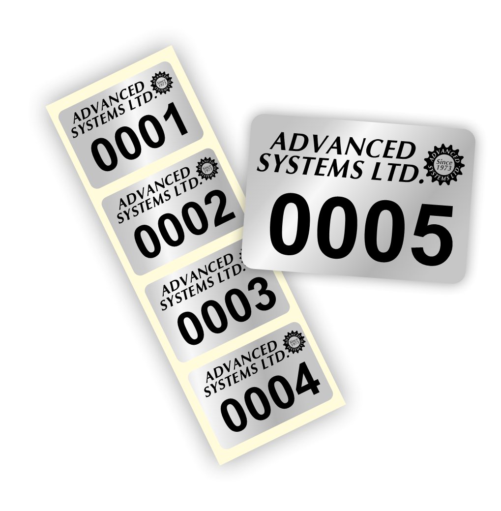 Printed Silver Labels ready in just 2 days